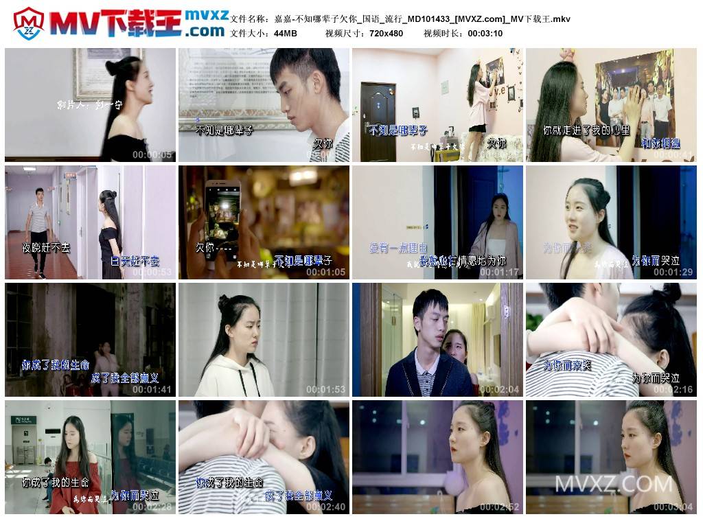 嘉嘉-不知哪辈子欠你_国语_流行_MD101433